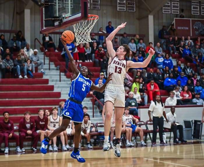 Arkansas boys high school basketball: The Bryant Hornets cruised to a 67-51 win over the Benton Panthers on December 17, 2022.